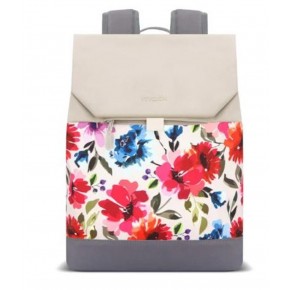 Mack MCE-1306 14.1"  ZEN Eco Günlük Sırt Çantası Bej Çiçekli