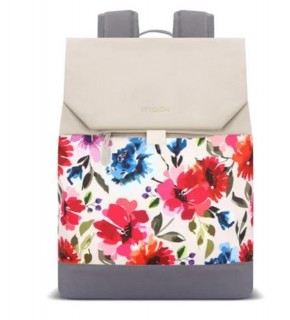 Mack MCE-1306 14.1"  ZEN Eco Günlük Sırt Çantası Bej Çiçekli