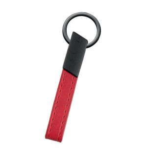 MAÇKA KIRMIZI METAL-DERİ ANAHTARLIK