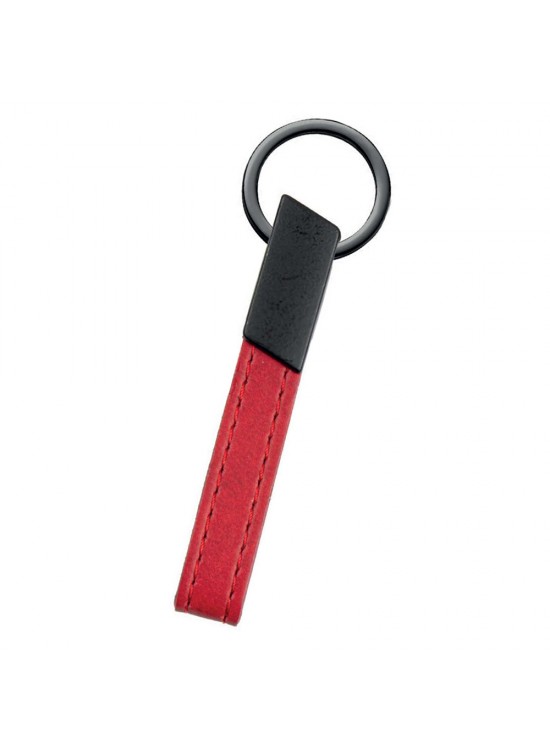 MAÇKA KIRMIZI METAL-DERİ ANAHTARLIK