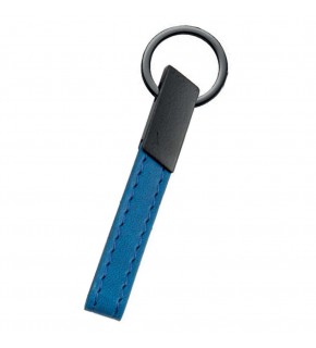 MAÇKA LACİVERT METAL-DERİ ANAHTARLIK