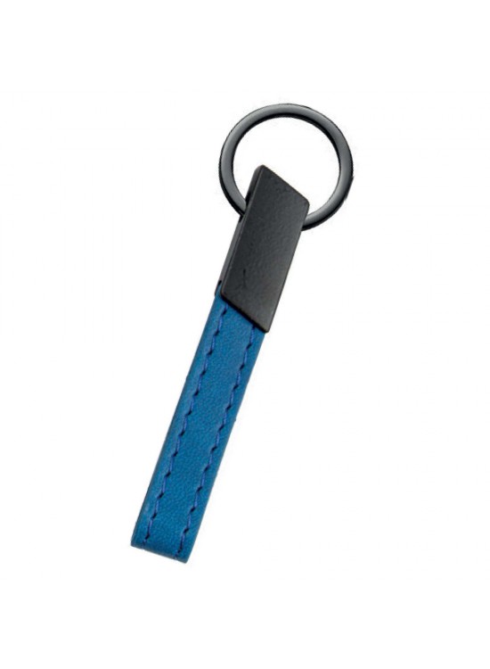 MAÇKA LACİVERT METAL-DERİ ANAHTARLIK