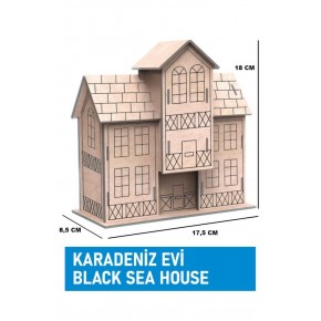 Maketix 3D Ahşap Boyama Seti Karadeniz Evi 9785