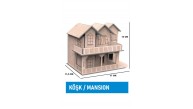 Maketix 3D Ahşap Boyama Seti Köşk 9789 Maketix 3D Ahşap Boyama Seti Köşk 9789