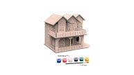Maketix 3D Ahşap Boyama Seti Köşk 9789 Maketix 3D Ahşap Boyama Seti Köşk 9789