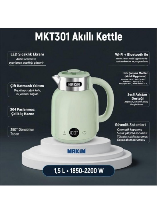Makim MKT301 AKILLI YEŞİL KETTLE