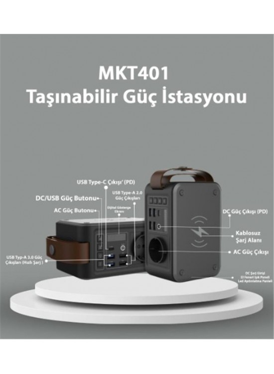 Makim MKT401 TAŞINABİLİR GÜÇ İSTASYONU