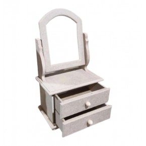 Makyajlık 2 Çekmeceli Klasik Desenli