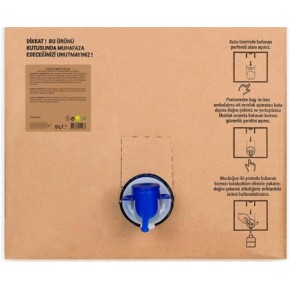 Manolya Çiçeği 5lt Doğal Zeytinyağlı Sıvı Sabun  Bag in Box