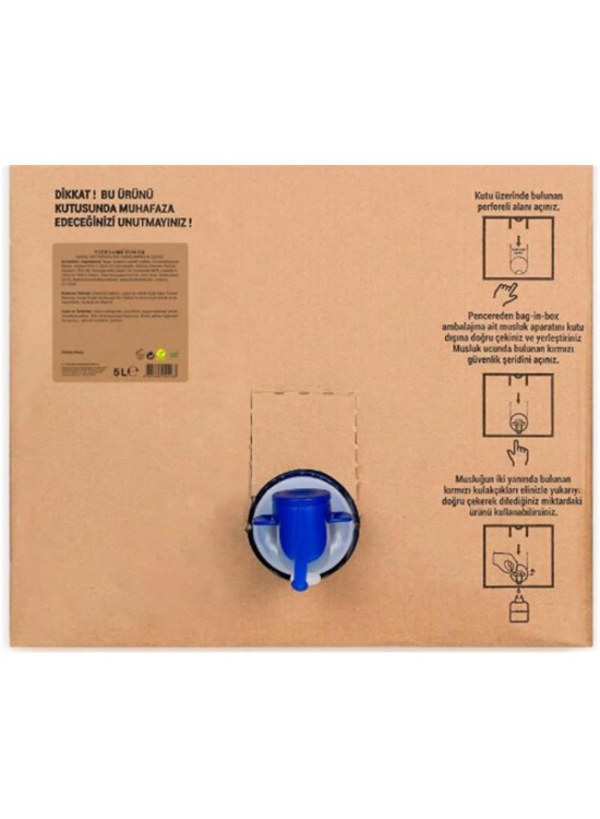 Manolya Çiçeği 5lt Doğal Zeytinyağlı Sıvı Sabun  Bag in Box