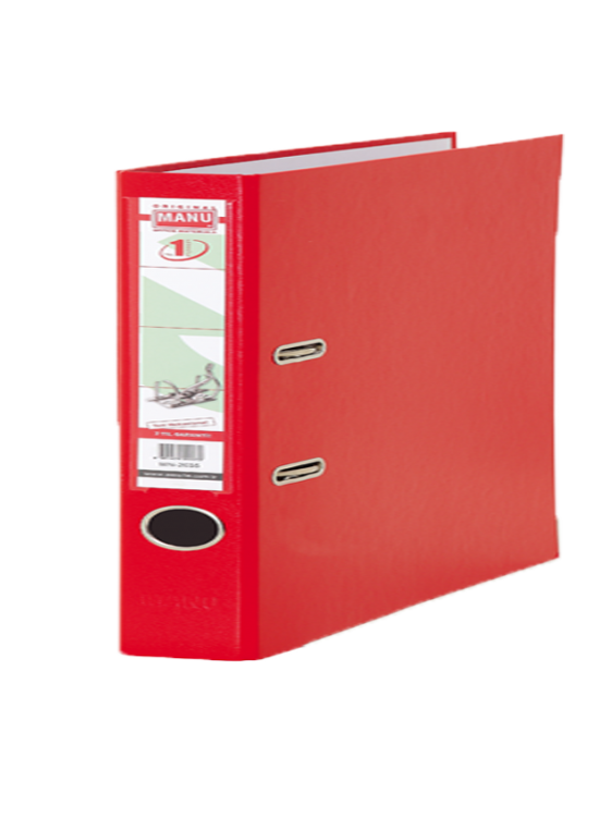 Manu Büro Klasör Geniş Plastik Kırmızı 2030