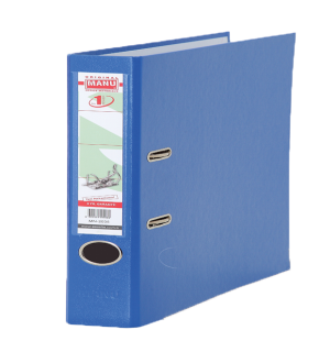 Manu Büro Klasör Geniş Plastik Mavi 2030