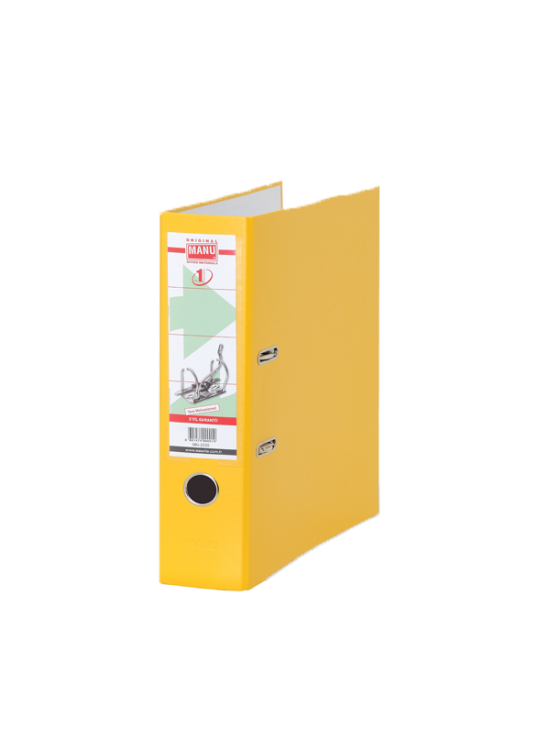 Manu Büro Klasör Geniş Plastik Sarı 2030
