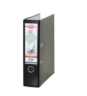 Manu Büro Klasör Geniş Plastik Siyah 2030