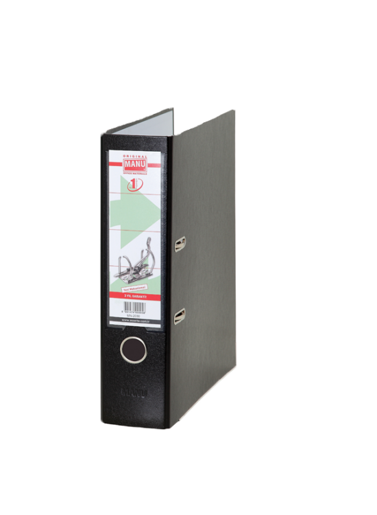 Manu Büro Klasör Geniş Plastik Siyah 2030