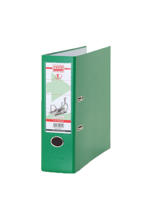 Manu Büro Klasör Geniş Plastik Yeşil 2030