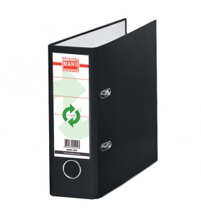 Manu Telgraf Klasör Geniş Siyah 2037