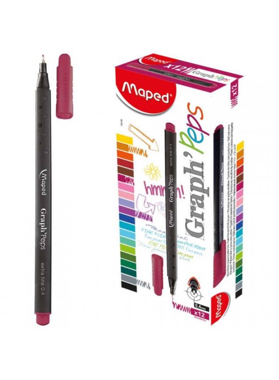 Maped Fineliner Graph 0.4 MM Koyu Pembe 749126 (1 Adet) Maped Fineliner Graph 0.4 MM Koyu Pembe 749126 (1 Adet)