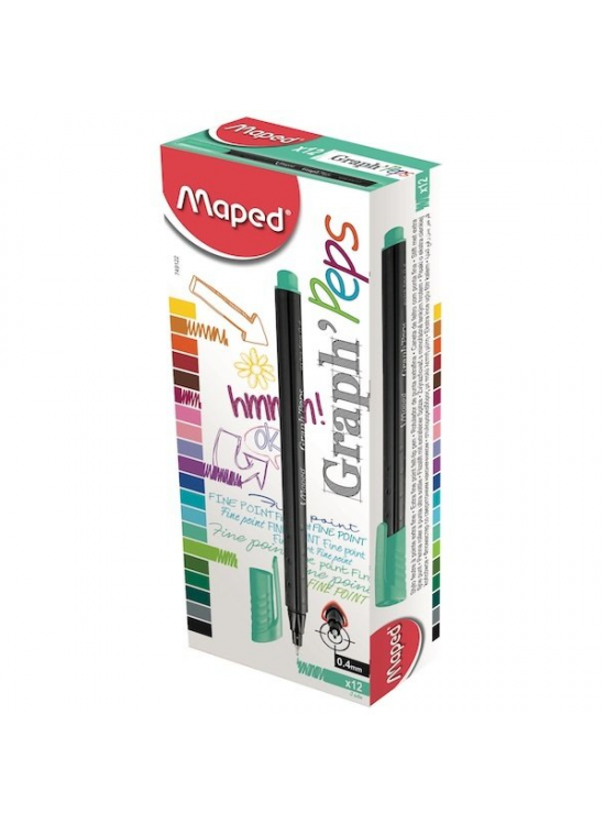 Maped Fineliner Graph Peps 0.4 mm Zümrüt Yeşili 74912202 (1 Adet)