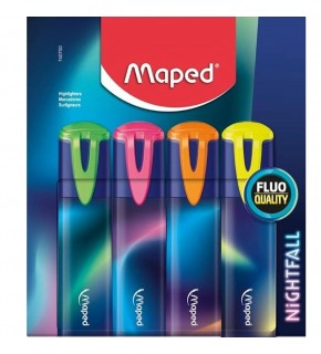 Maped Fosforlu Kalem Fluo Peps Nıghtfall 4 Lü 740700