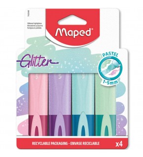 Maped Fosforlu Kalem Glıtter Pastel 4 Lü 742046