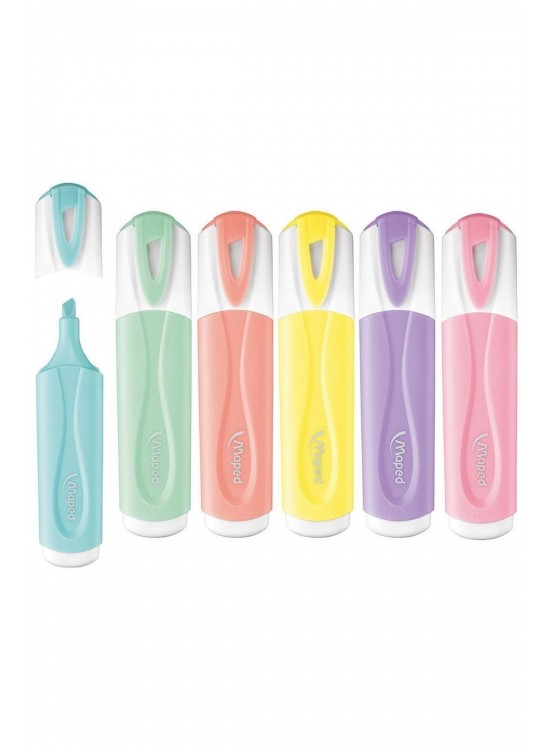 Maped Fosforlu Kalem Pastel Renk 6 LI 742558