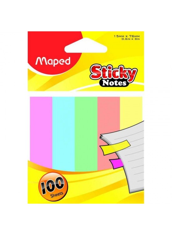 Maped İndeks 100 YP 15x76 MM 5 Renk 758210 (1 Adet)
