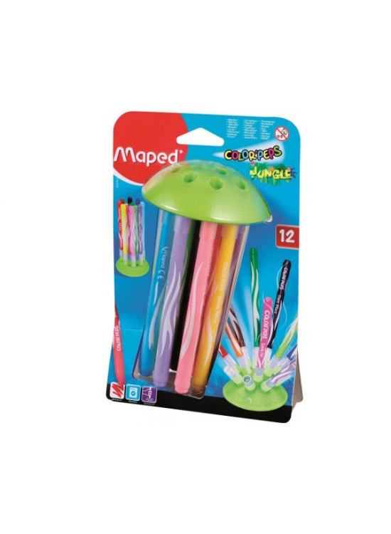Maped Keçeli Boya Kalemi Jungle Innovatıon 12 Renk 845445 Maped Keçeli Boya Kalemi Jungle Innovatıon 12 Renk 845445