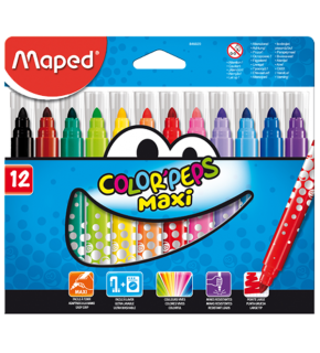 Maped Keçeli Boya Kalemi Maxi 12 Renk 846020