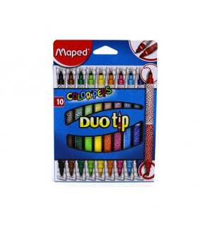 Maped Keçeli Boya Kalemi Peps Duo Tip 10 Renk 849010