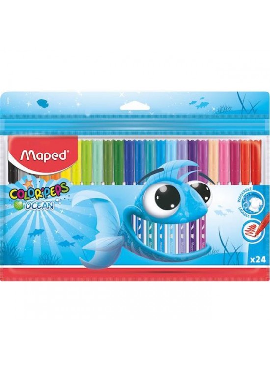 Maped Keçeli Boya Kalemi Peps Ocean 24 Renk 845722 Maped Keçeli Boya Kalemi Peps Ocean 24 Renk 845722