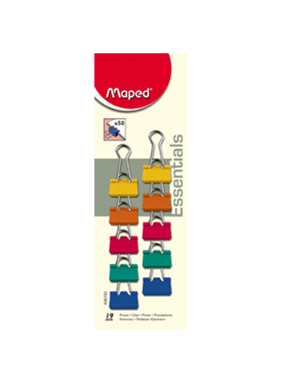 Maped Kıskaç (Klips) Renkli 10 LU 19 MM 036102 Maped Kıskaç (Klips) Renkli 10 LU 19 MM 036102