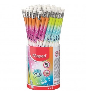 Maped Kurşun Kalem Mini Cute HB Silgili 72 Lİ 851874
