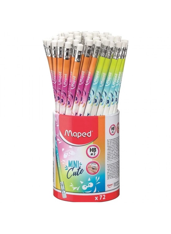Maped Kurşun Kalem Mini Cute HB Silgili 72 Lİ 851874