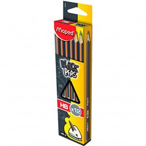 Maped Kurşun Kalem Siyah Pep S HB (1 Adet)
