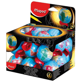 Maped Öğrenci Kalemtıraşı Globe Metal Küre Hazneli 16 LI 51111 (1 Adet)