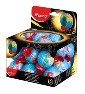 Maped Öğrenci Kalemtıraşı Globe Metal Küre Hazneli 16 LI 51111 (1 Adet)