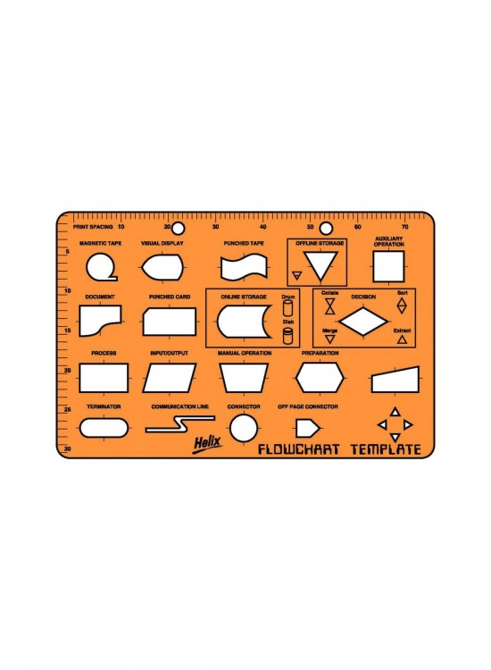 Helix Süreç Şablonu Flowchart Template X08771 (1 Adet)