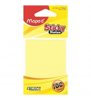 Maped Yapışkanlı Not Kağıdı 100 LÜ 51x76 Karışık Renk 758410 (1 Adet)