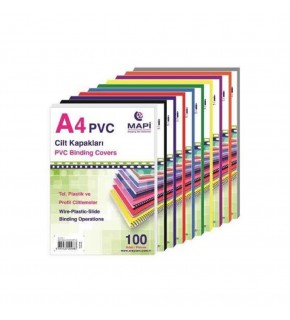 Mapi Cilt Kapağı Plastik Opak A3 160 MIC Kırmızı 204 03 04 (1 Adet)
