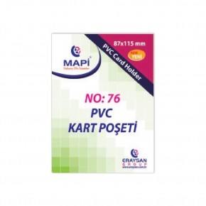 Mapi Kart Poşeti Dikey Pvc No:76 87x115 Şeffaf 910 10 39 (1 Adet)