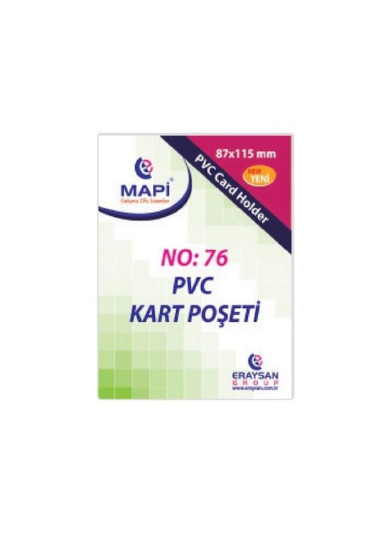 Mapi Kart Poşeti Dikey Pvc No:76 87x115 Şeffaf 910 10 39 (1 Adet)