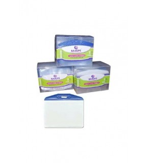 Mapi Kart Poşeti Oval Şeffaf Şeritli Şeffaf 910 10 02 (1 Adet)