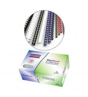 Mapibind Spiral Plastik 200-220 Syf 22 mm Beyaz 201 22 00 (1 Adet)