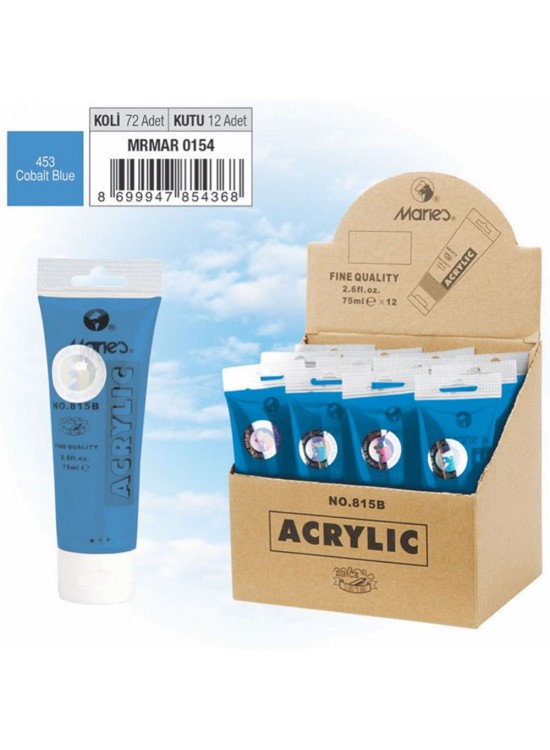 Maries Akrilik Boya 75 ML Cobalt Mavi 815-453