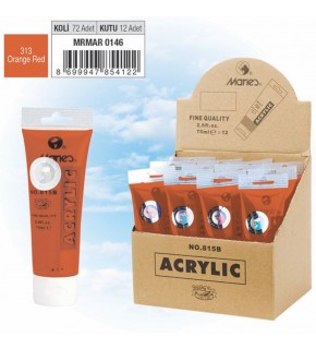 Maries Akrilik Boya 75 ML Orange Red 815-313