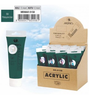 Maries Akrilik Boya 75 ML Phthalocyanine Yeşil 815-558