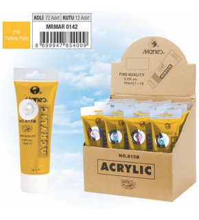 Maries Akrilik Boya 75 ML Sarı Pale 815-216