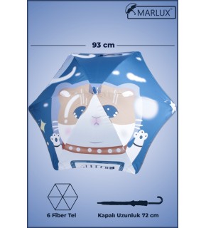 Marlux Kaliteli Erk Çocuk Şemsiye Baston MAR-1099G