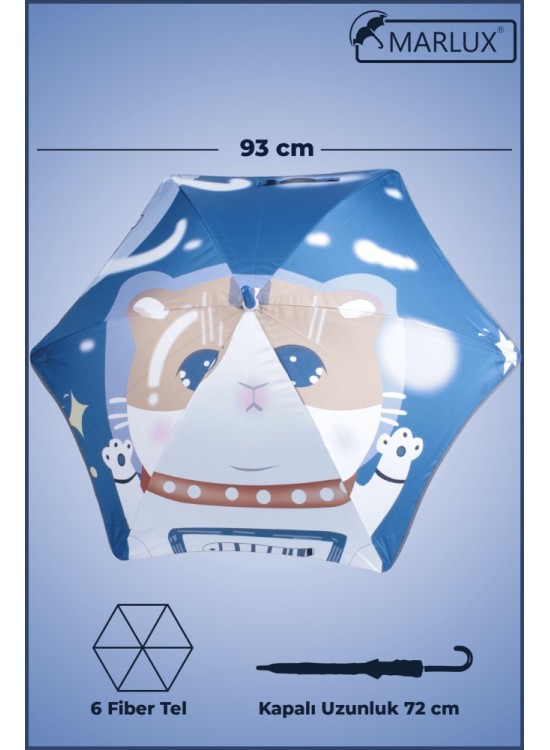 Marlux Kaliteli Erk Çocuk Şemsiye Baston MAR-1099G